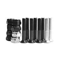 1" Hardware 8 Pack - 6 Black, 2 Silver
